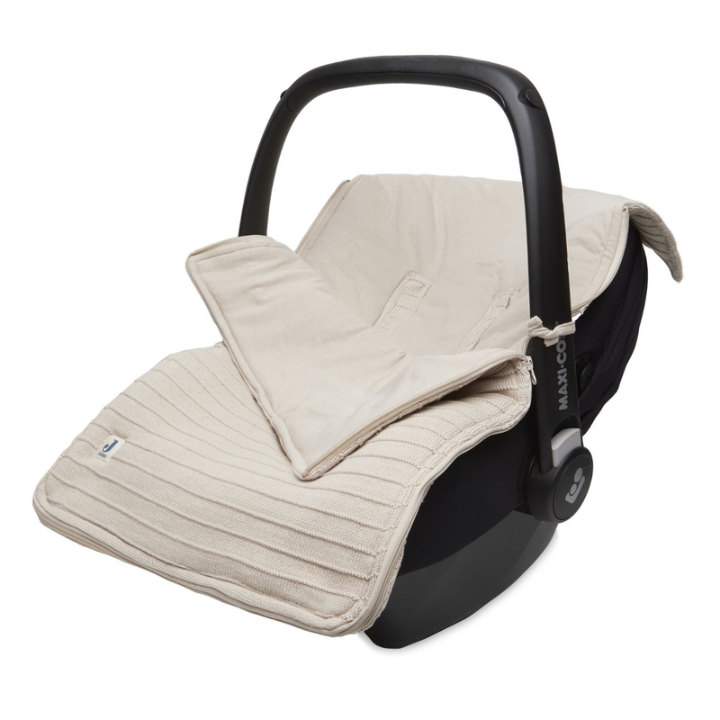 Fußsack &#039;Pure Knit&#039; aus Strick beige
