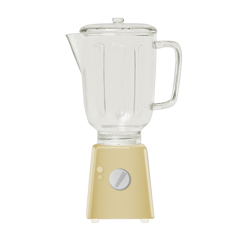 Mixer für Puppenhaus gelb (Mini) ca. 9cm