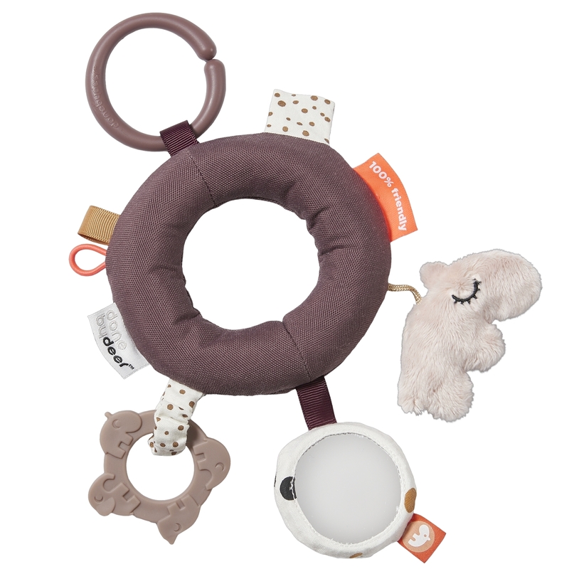 Activity-Ring 'Nilpferd Ozzo' altrosa
