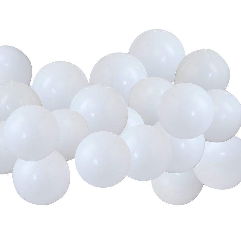 40 Mini-Luftballons weiß