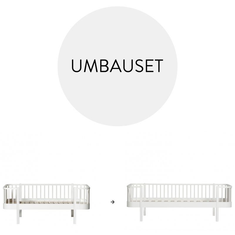 Umbauset - Juniorbettsofa zum Bettsofa &#039;Wood&#039; weiß