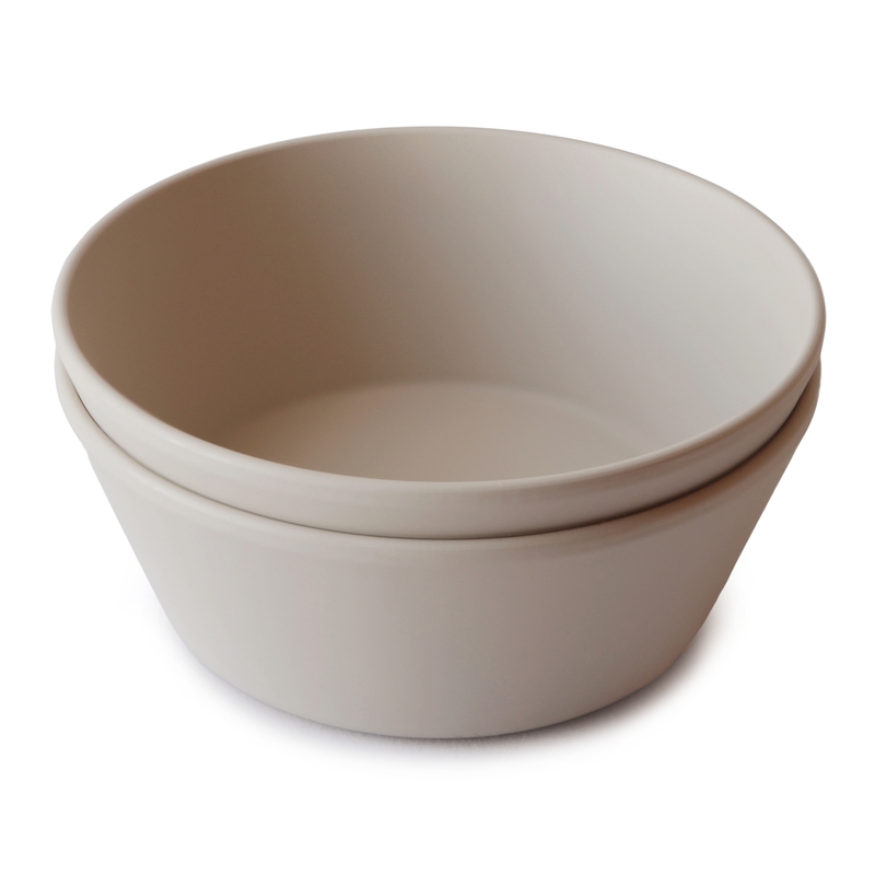 Kinderschalen rund vanilla 2er Set