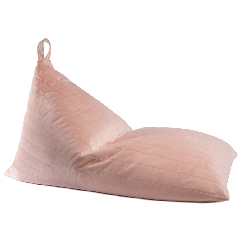 Sitzsack aus Samt bloom pink ca. 115cm