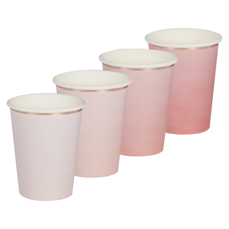 Pappbecher &#039;Mix it up&#039; roségold 8 St.