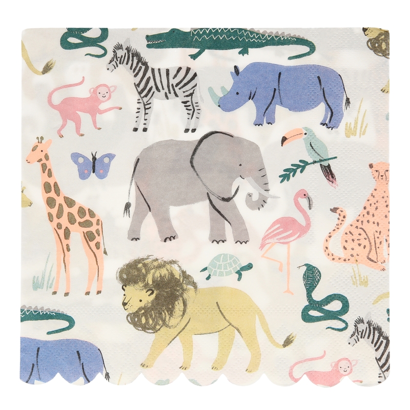 Party Papierservietten 'Safari' 20 Stk.