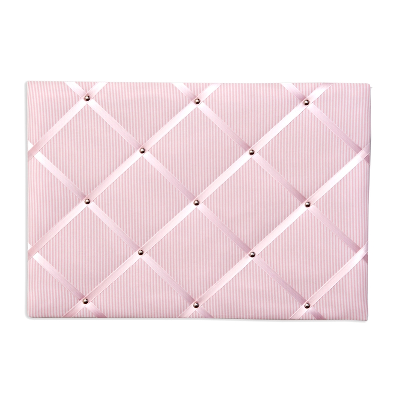 Memoboard Streifen rosa Band 16mm 45x65cm