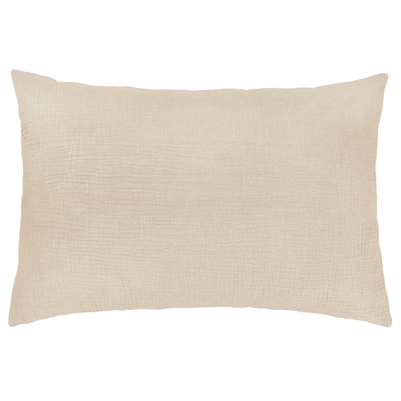 Kissenbezug Musselin beige 40x60cm