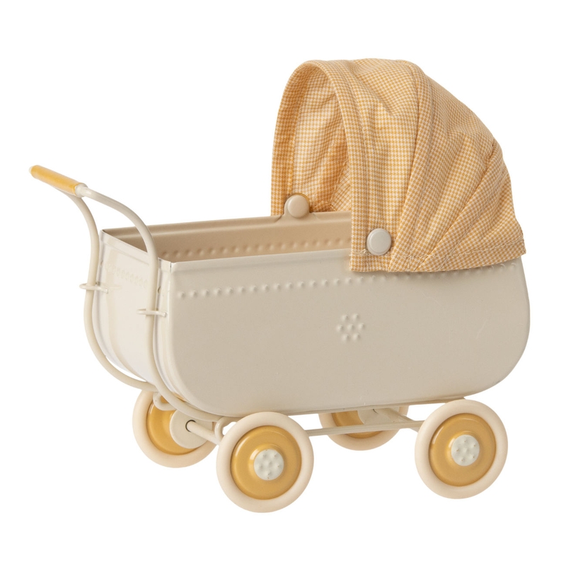 Kinderwagen für Babyhase gelb L 17cm (Micro)