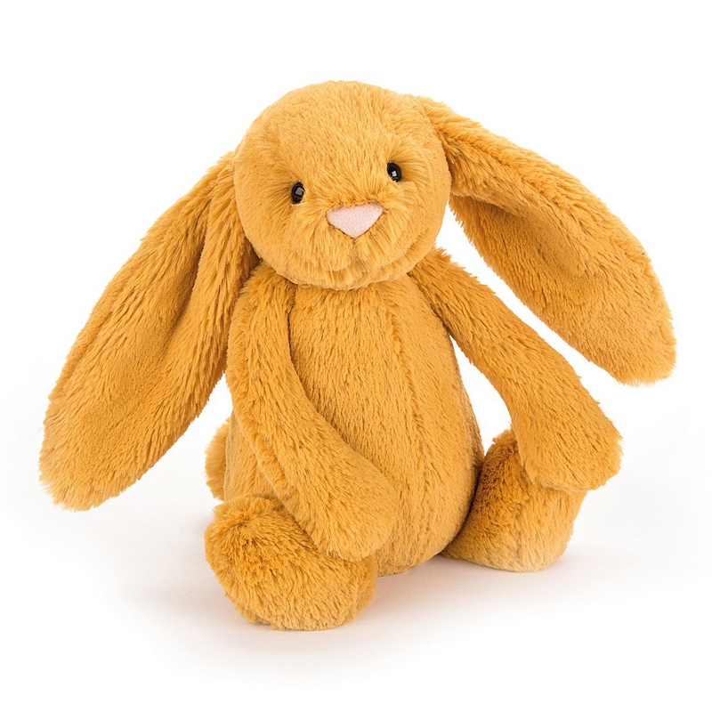 Kuscheltier Baby 'Hase' Plüsch senfgelb 31cm