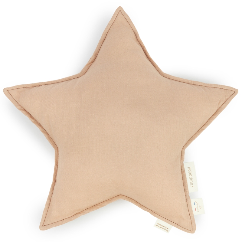 Kissen &#039;Star&#039; Leinen sand 38x38cm