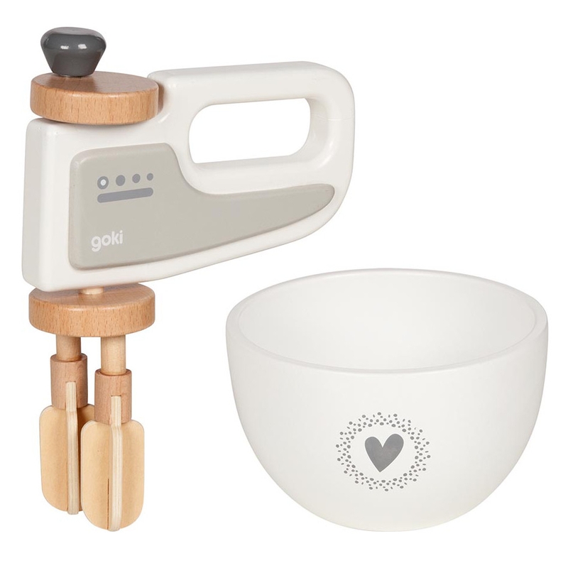 Handmixer mit Schüssel Holz ab 3 Jahren