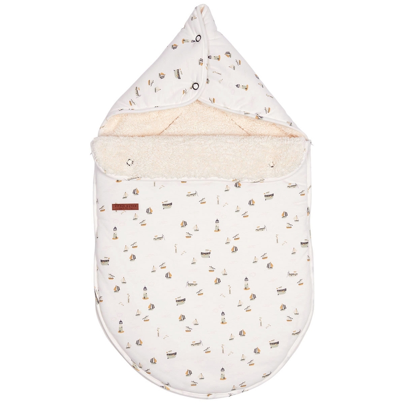 Baby-Fußsack &#039;Sailors Bay&#039; Fleece creme