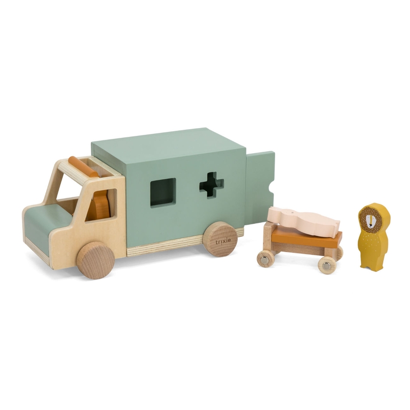 Krankenwagen &#039;Tiere&#039; aus Holz ab 18 Monaten