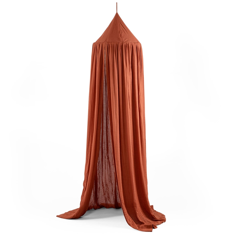 Baldachin Musselin dark amber 240cm