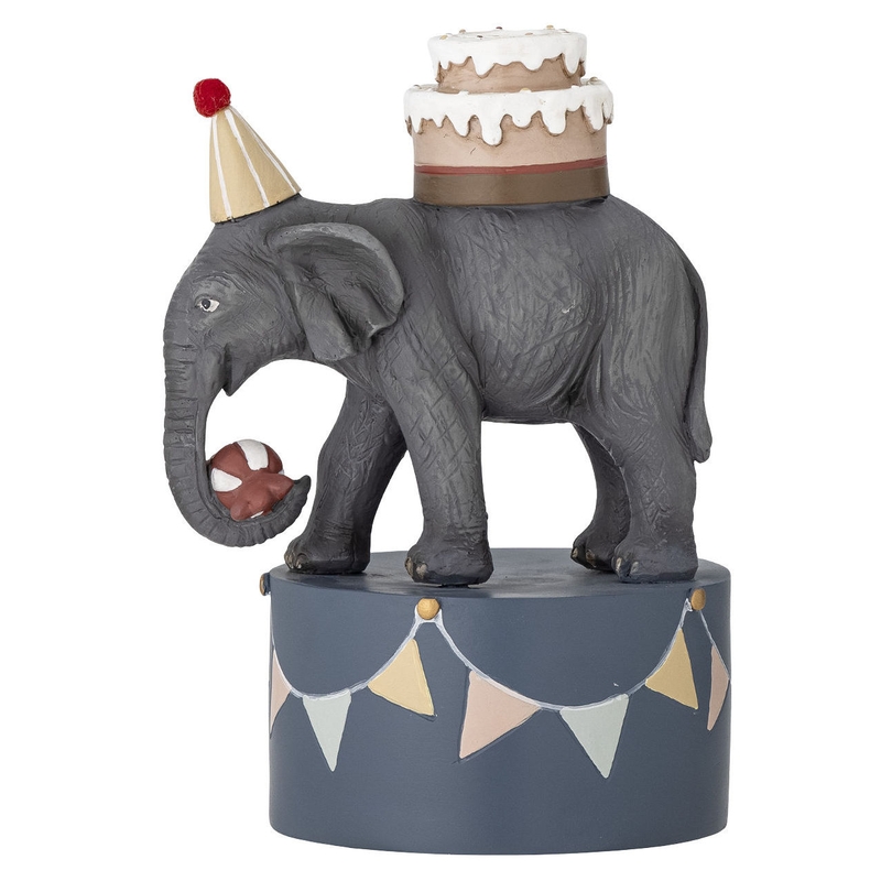 Kerzenständer &#039;Elefant&#039; grau 18cm