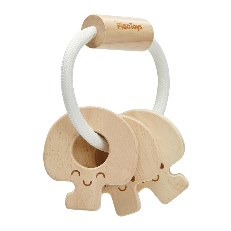 Baby Greifling Schlüssel aus Holz