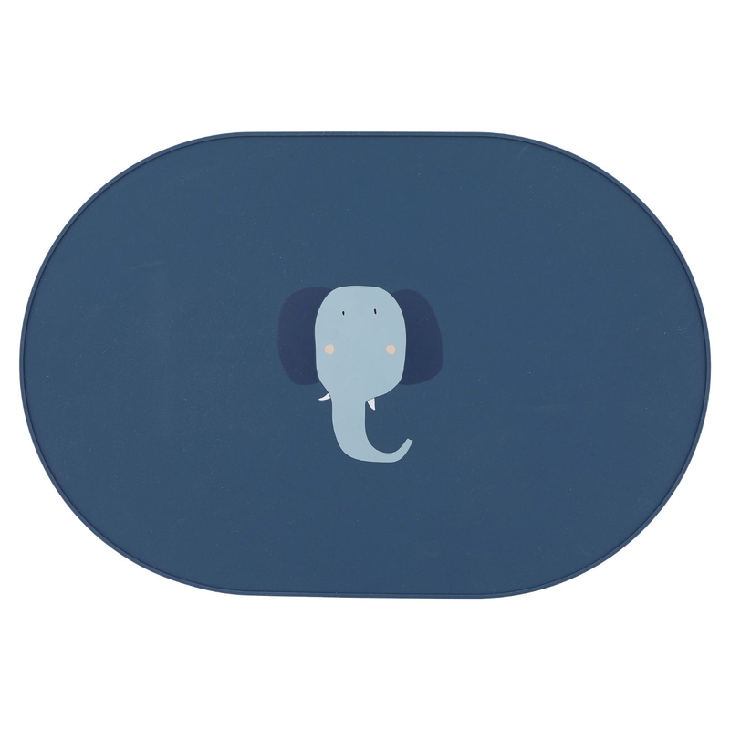 Tischset &#039;Elefant&#039; aus Silikon blau