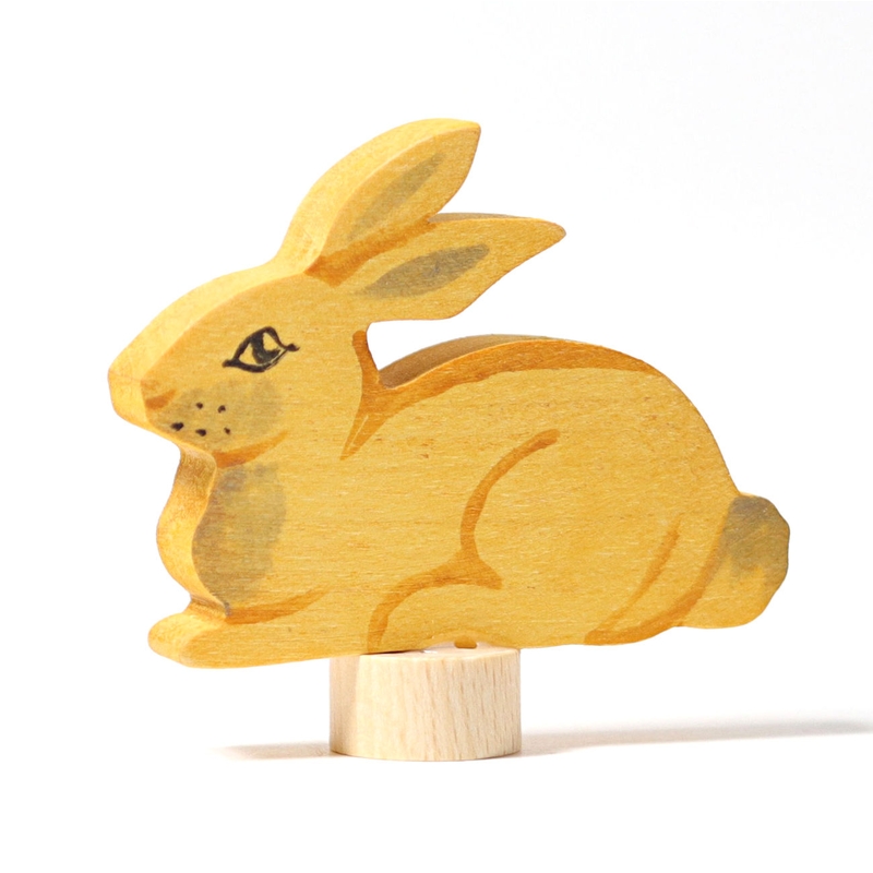 Steckfigur Tischdeko &#039;Hase&#039; Holz 6cm