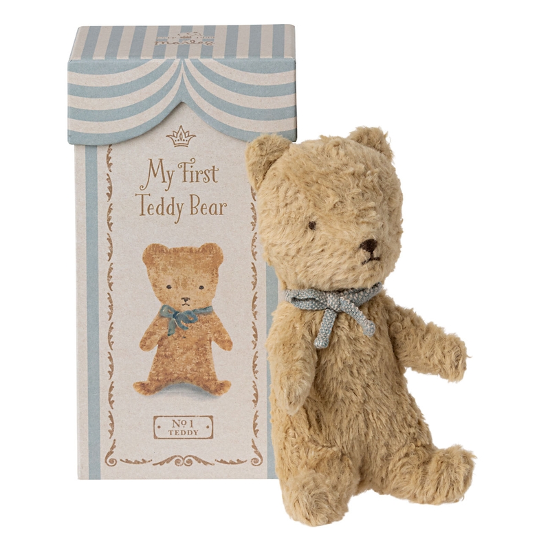 Kuscheltier &#039;Mein erster Teddy&#039; beige/blau