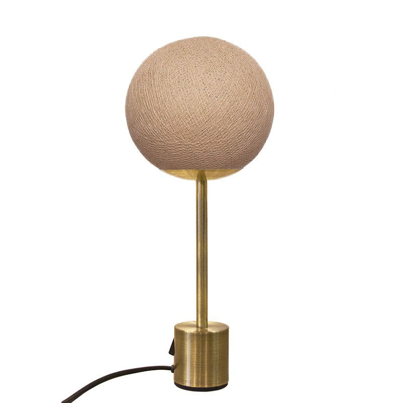 Tischlampe &#039;Apapa&#039; Messing/beige 40cm