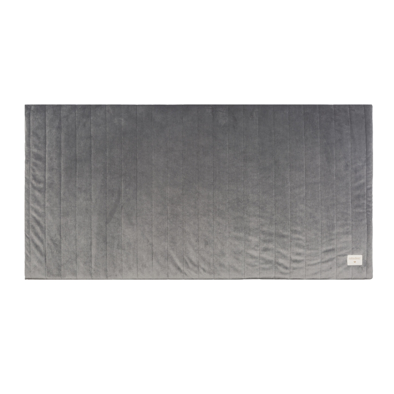 Spielmatratze aus Samt slate grey 60x120cm