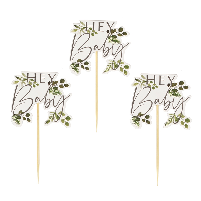 Cupcake Topper &#039;Botanical Baby&#039; 12 St.