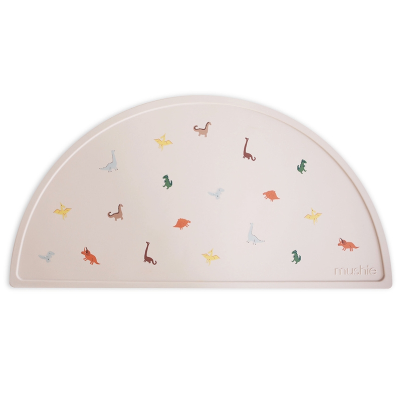 Tischset aus Silikon &#039;Dinosaurs&#039; creme