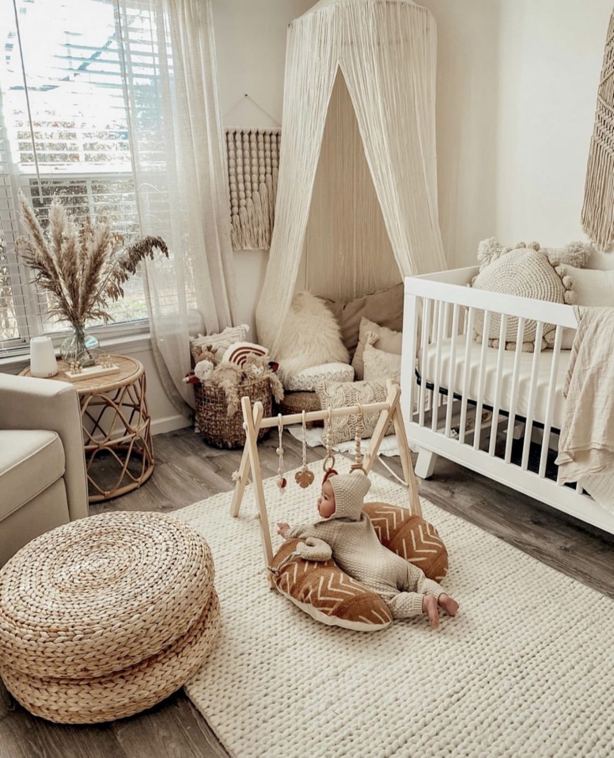 Boho Babyzimmer in Beige & Creme