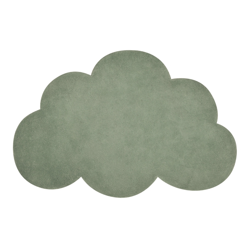 Kinderteppich &#039;Wolke&#039; waldgrün ca. 64x100cm