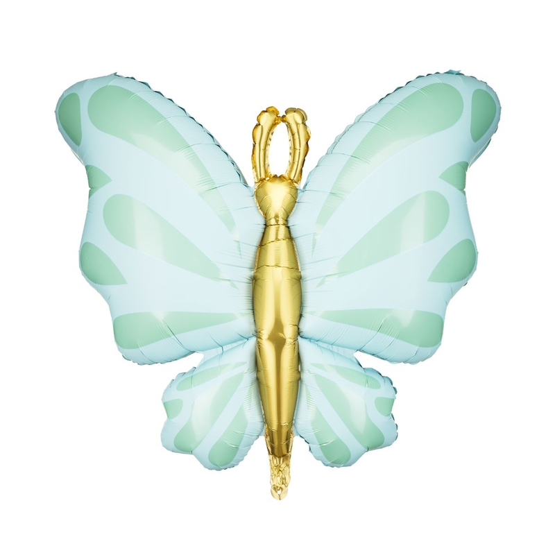 Folienballon Schmetterling mint 69x69cm