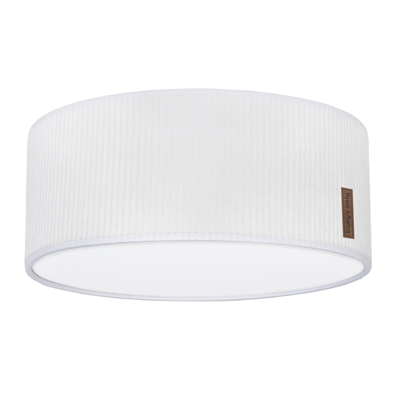 Deckenlampe 'Sense' Samt weiß 35cm
