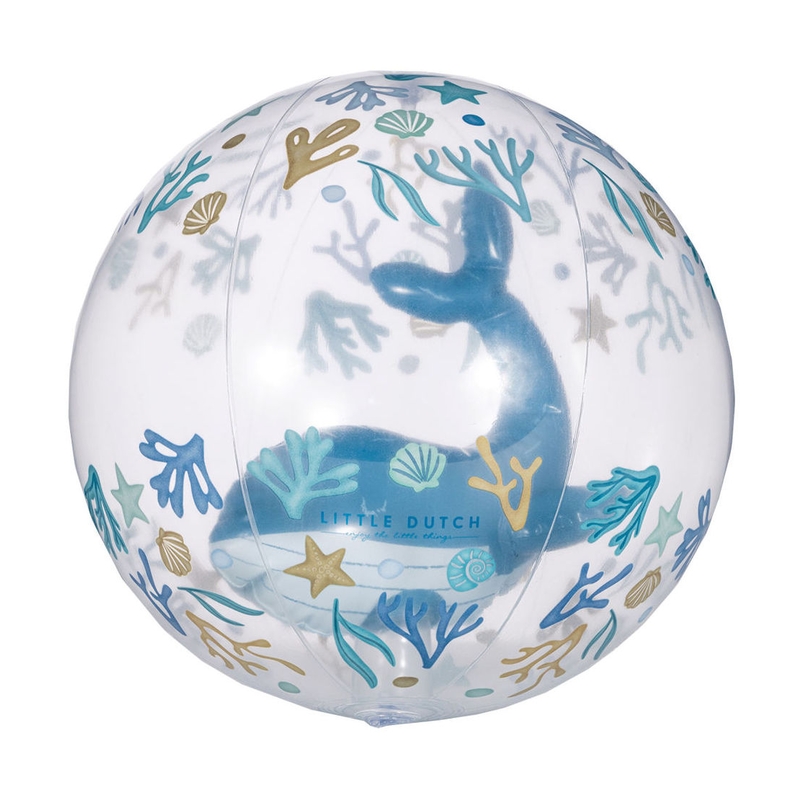 Wasserball &#039;3D Wal&#039; blau 35 cm ab 2 Jahren