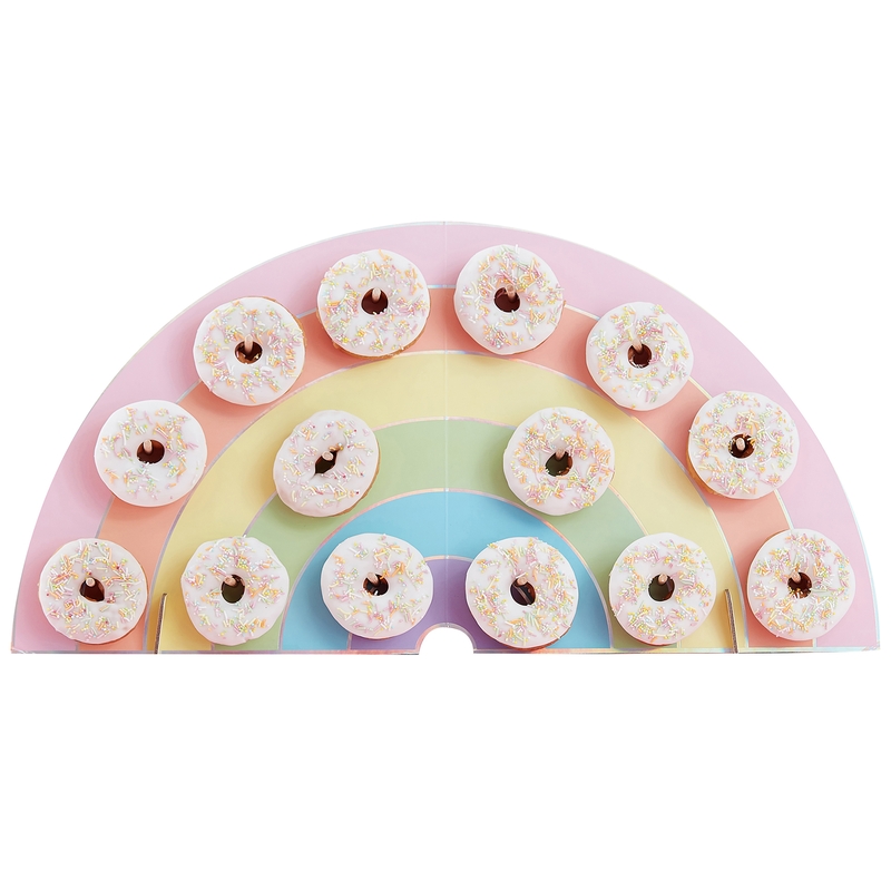 Regenbogen Wand für 14 Donuts 64cm