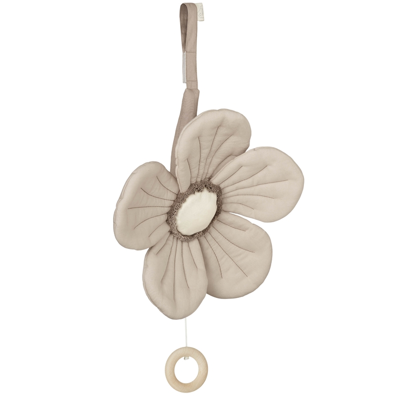 Bio Blumen-Spieluhr &#039;Windflower&#039; beige 30cm