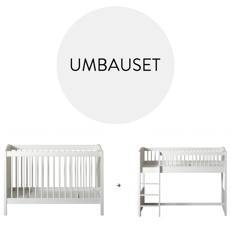 Umbauset &#039;Lille+&#039; - Babybett zum Halbhochbett