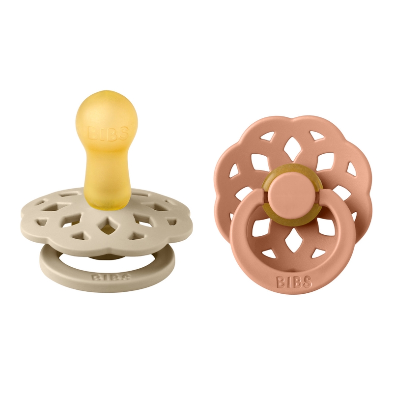 Schnuller &#039;Boheme&#039; vanille/nude 0-6 M