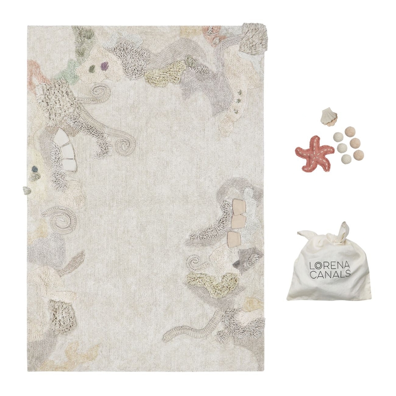 Teppich mit Spielzeug &#039;Seabed&#039; creme 140x200cm