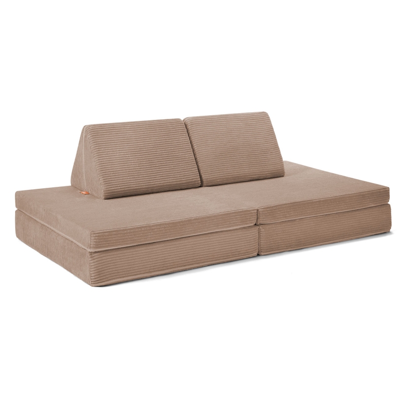 Kinder Spielsofa modular &#039;Cord&#039; karamel beige