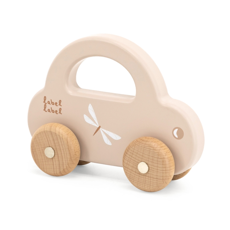 Holzauto beige 15cm ab 18 Monaten