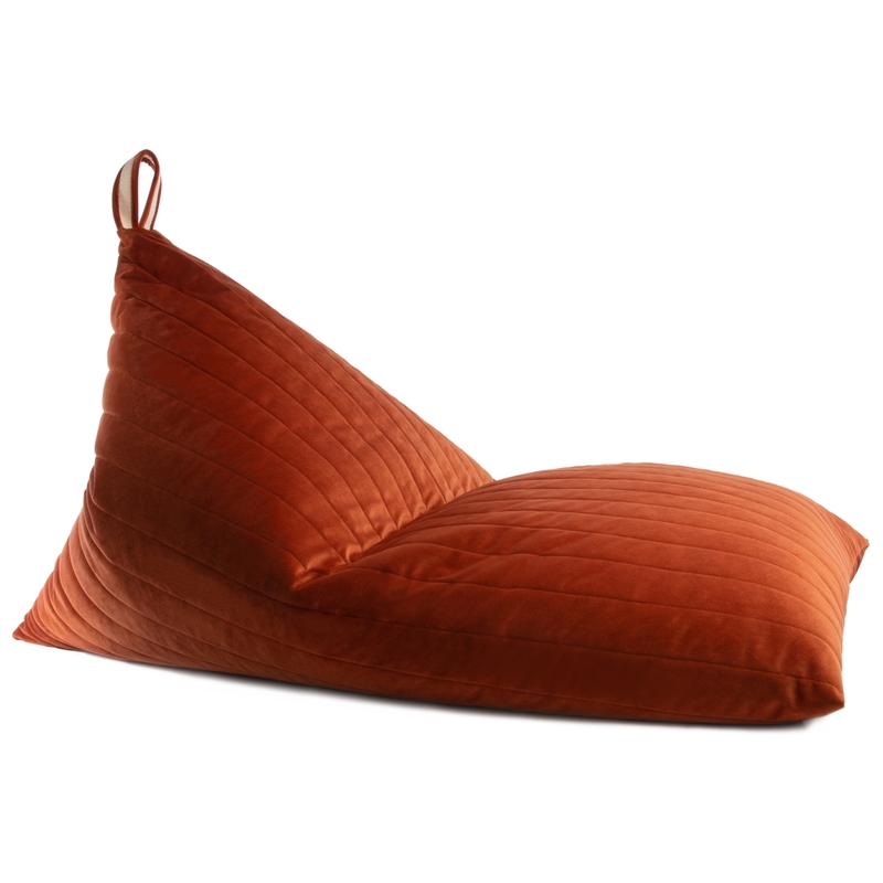Sitzsack aus Samt wild brown ca. 115cm
