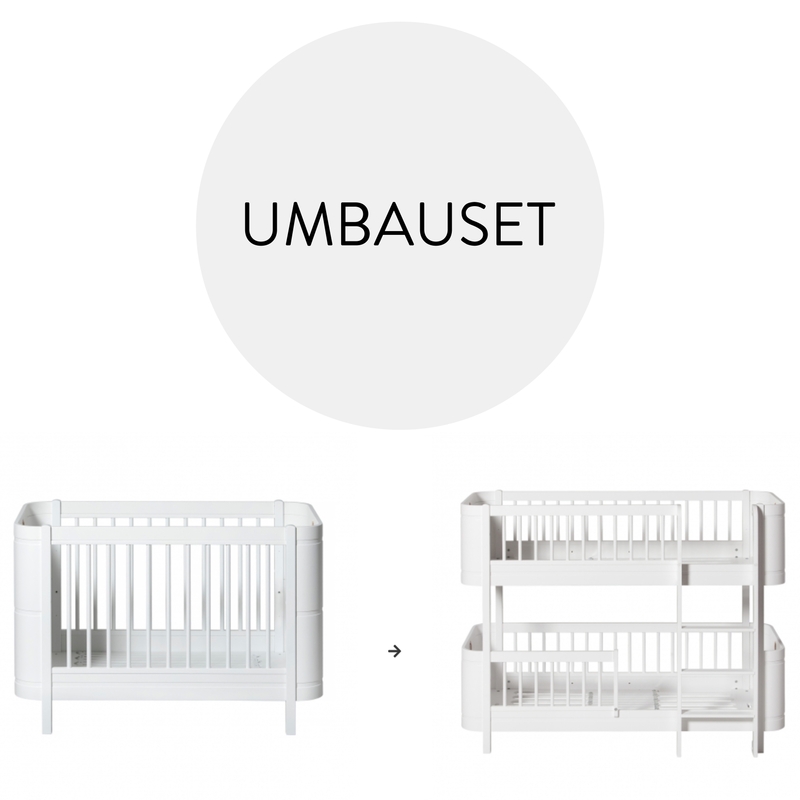 Umbauset 'Mini+' - Babybett zum Etagenbett weiß
