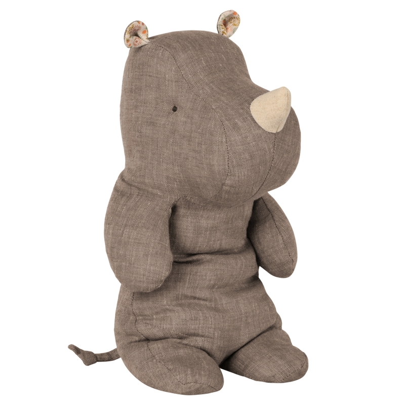 Nashorn 'Safari Friends' Leinen grau 30cm