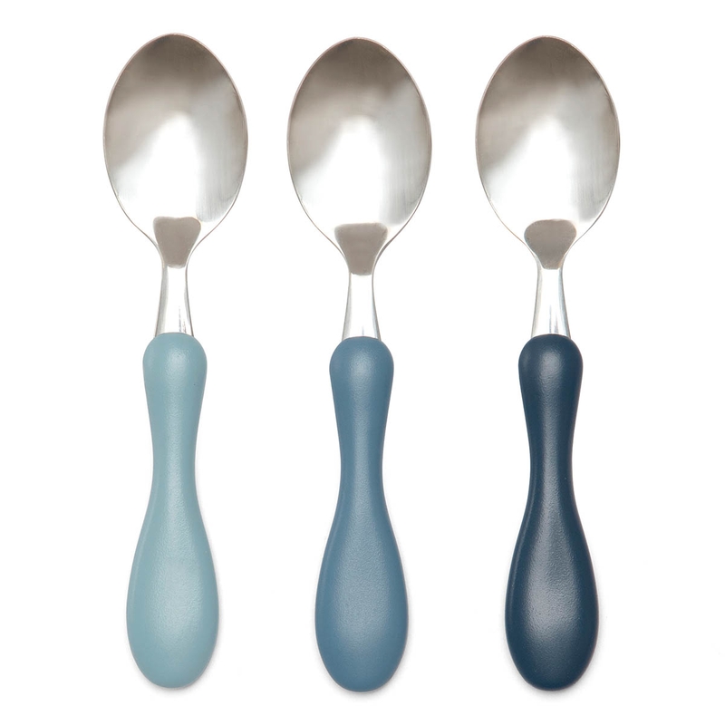 Kinderlöffel aus Edelstahl powder blue 3-tlg.
