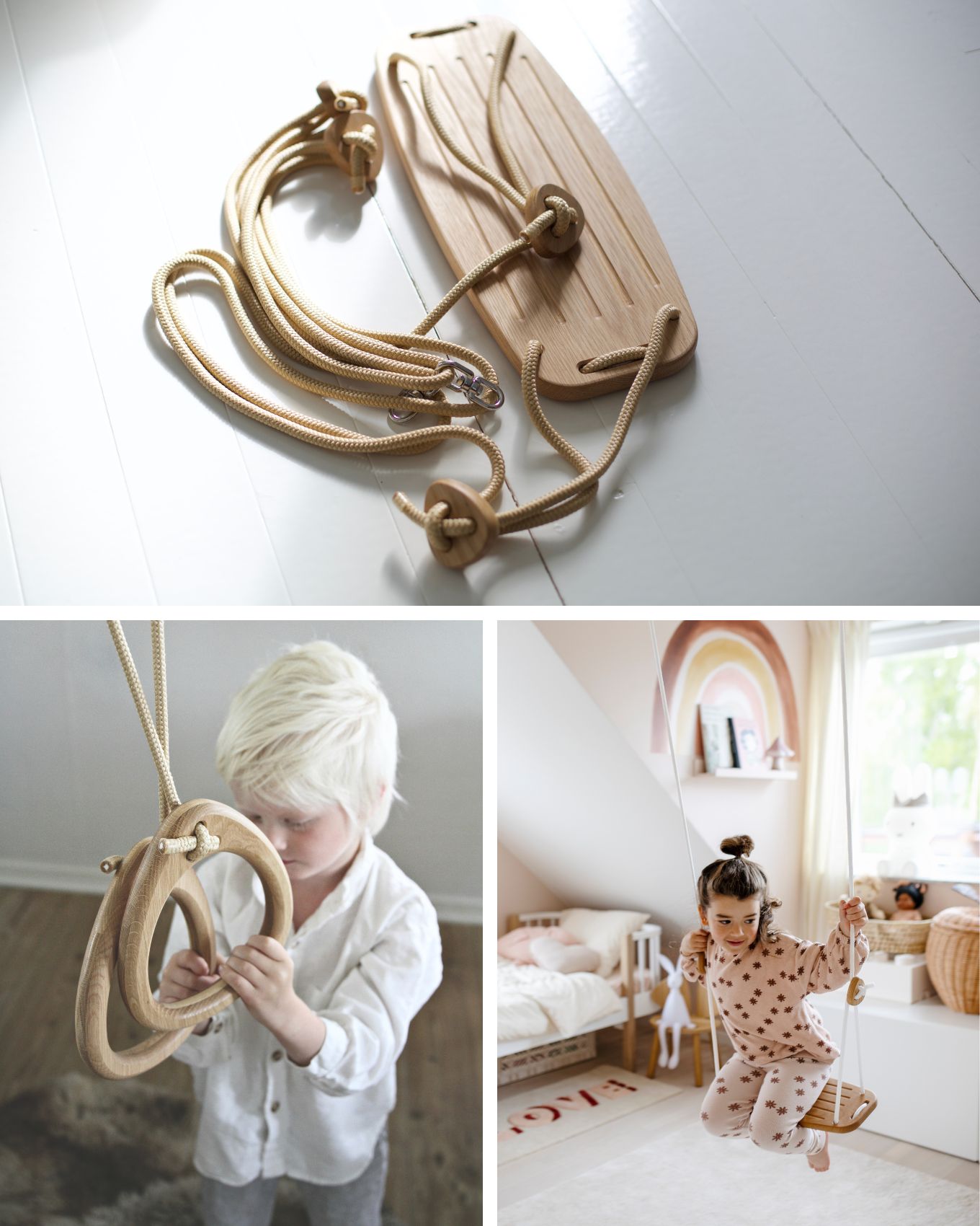 Lillagunga Kinderschaukel und Turnringe