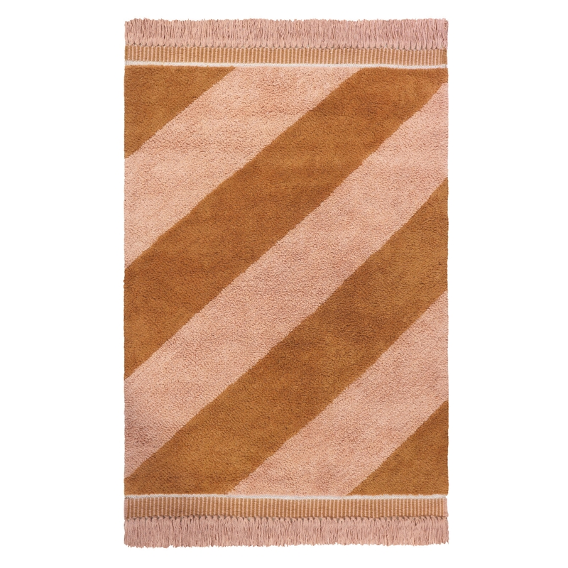 Teppich &#039;Tim&#039; camel/rosa 90x130cm