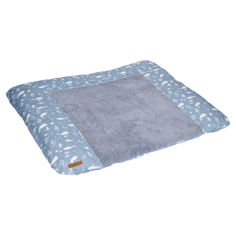 Wickelauflagenbezug 'Ocean' rauchblau