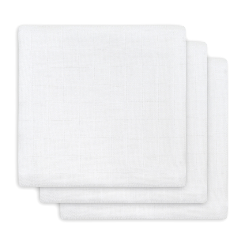 Mulltücher weiß 3er Set 70x70cm
