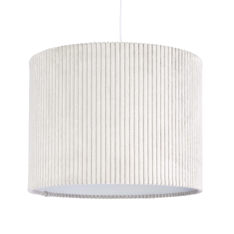 Hängelampe 'Pem' Cord hellgrau 40cm