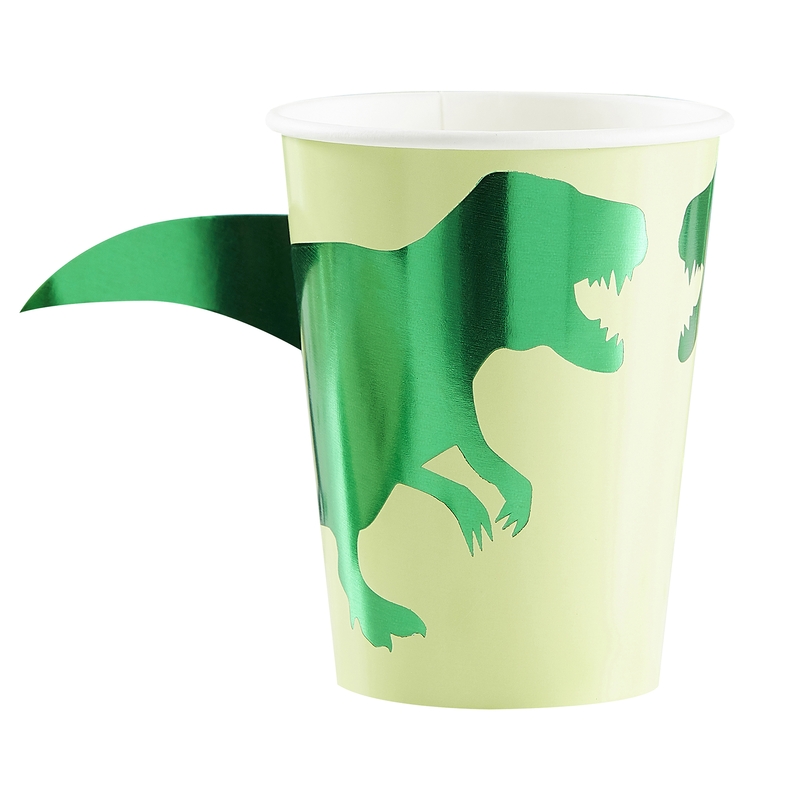 Pappbecher &#039;Roarsome&#039; Dino grün 8 St.