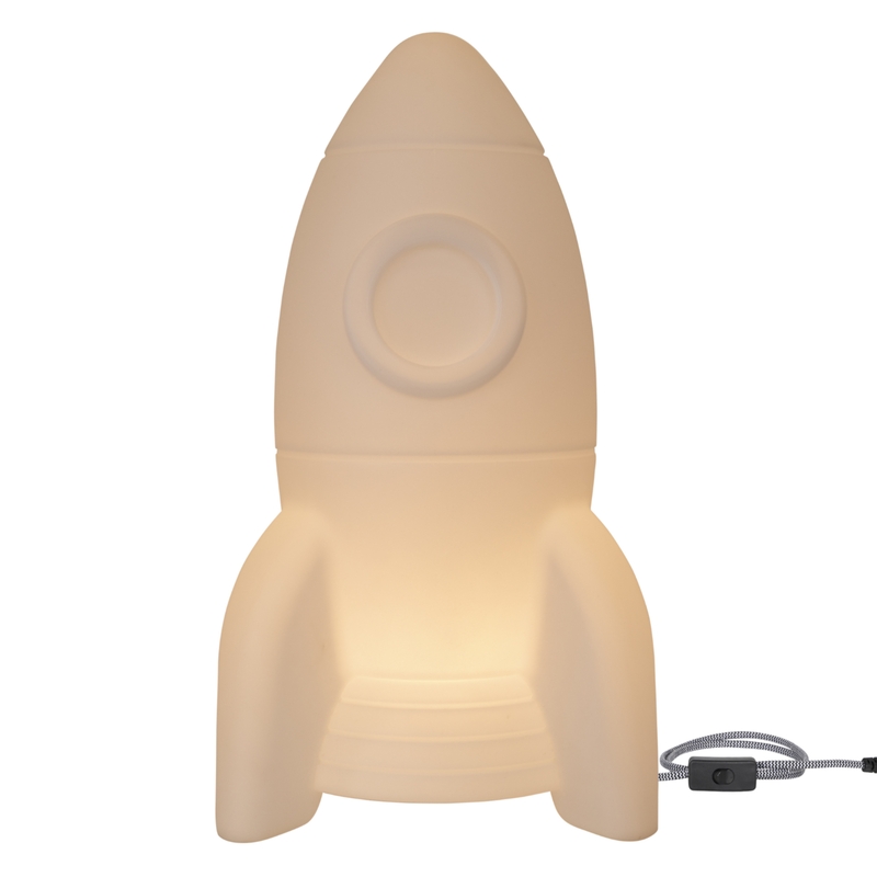 Kinderlampe Rakete &#039;Apollo&#039; LED weiß 80cm